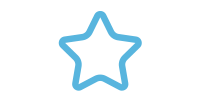 blue star outline